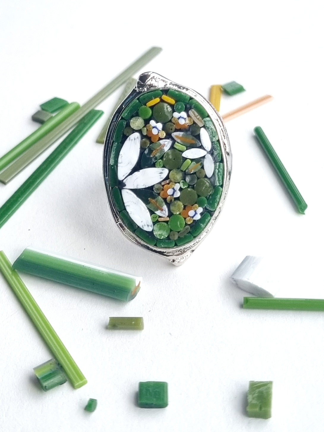 Oval Mosaic Ring