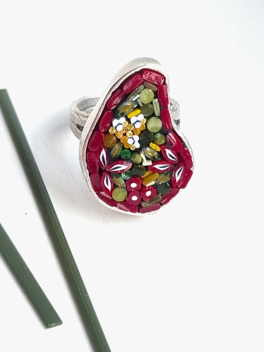 Micro Mosaic Ring