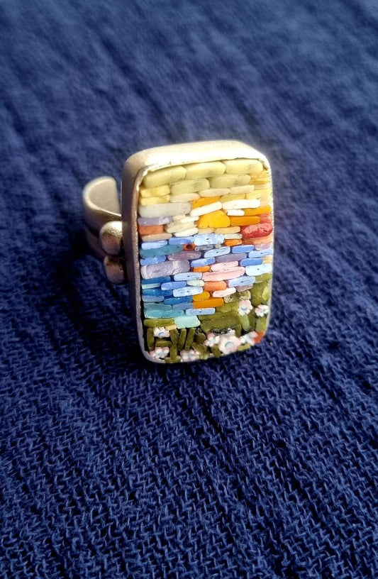 Micro Mosaic Ring