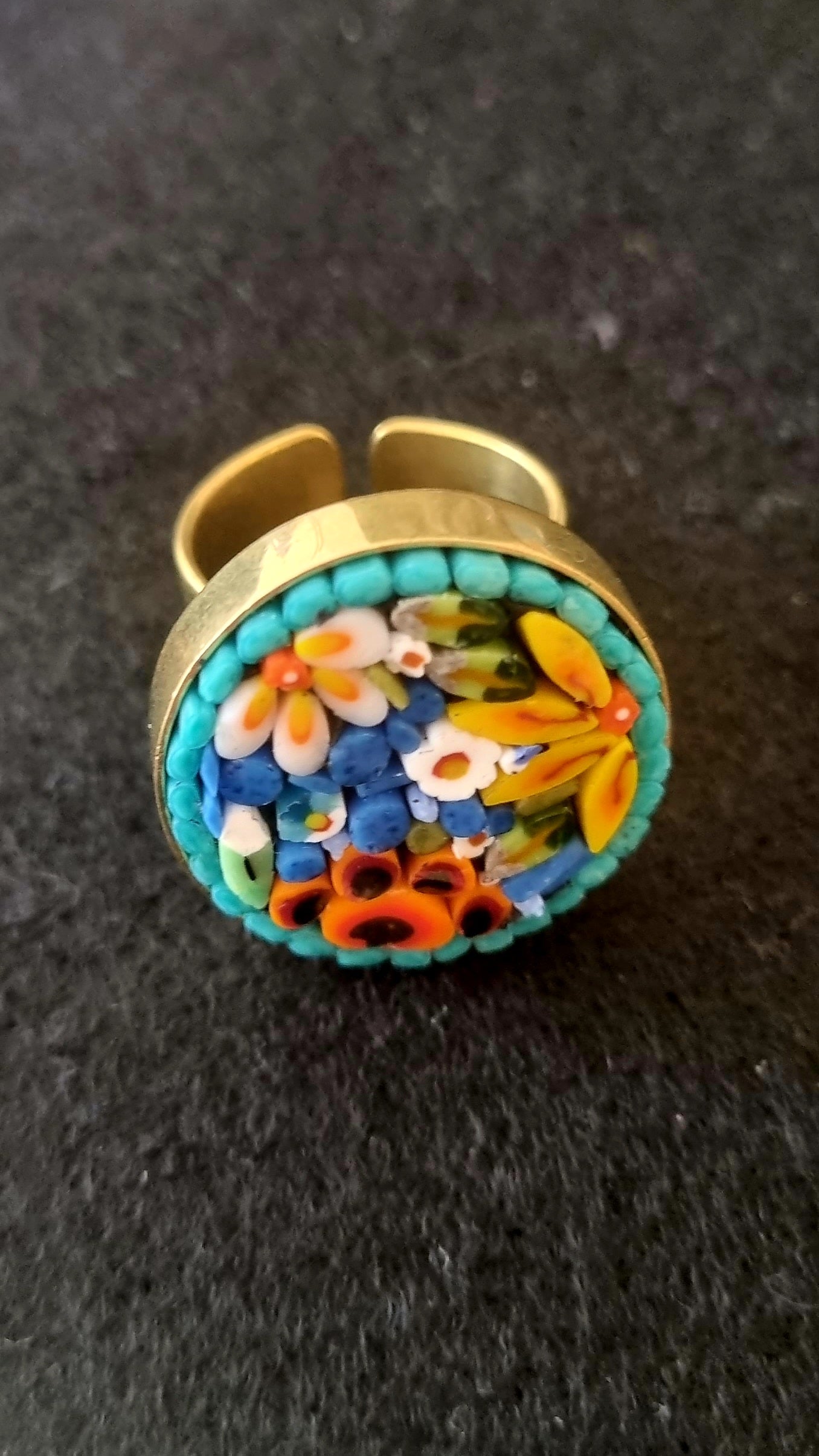 Micro Mosaic Ring